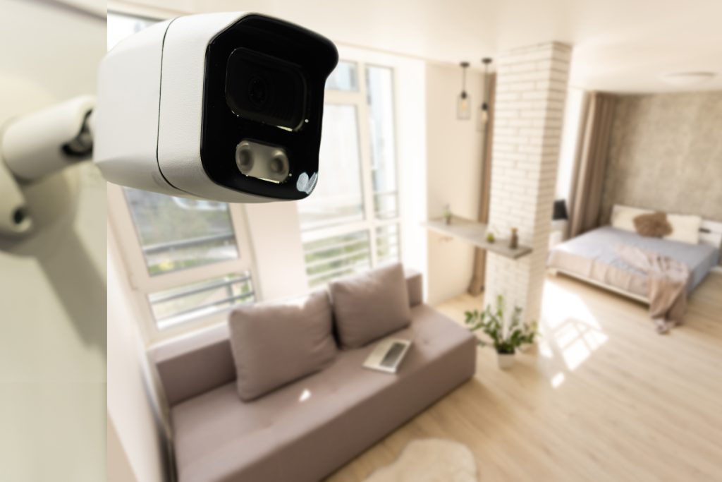 indoor CCTV camera connected to home Wi-Fi for reliable monitoring